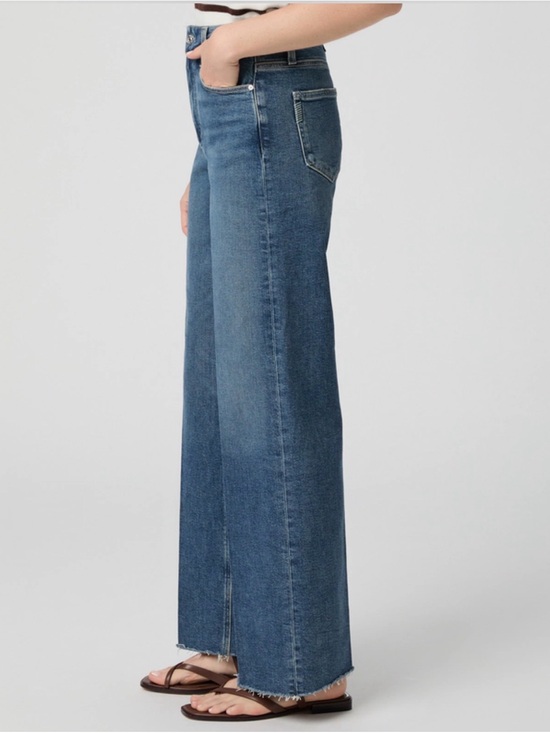 PAIGE Denim - PAIGE Anessa Wide-leg Jeans | 31” | Raw hem